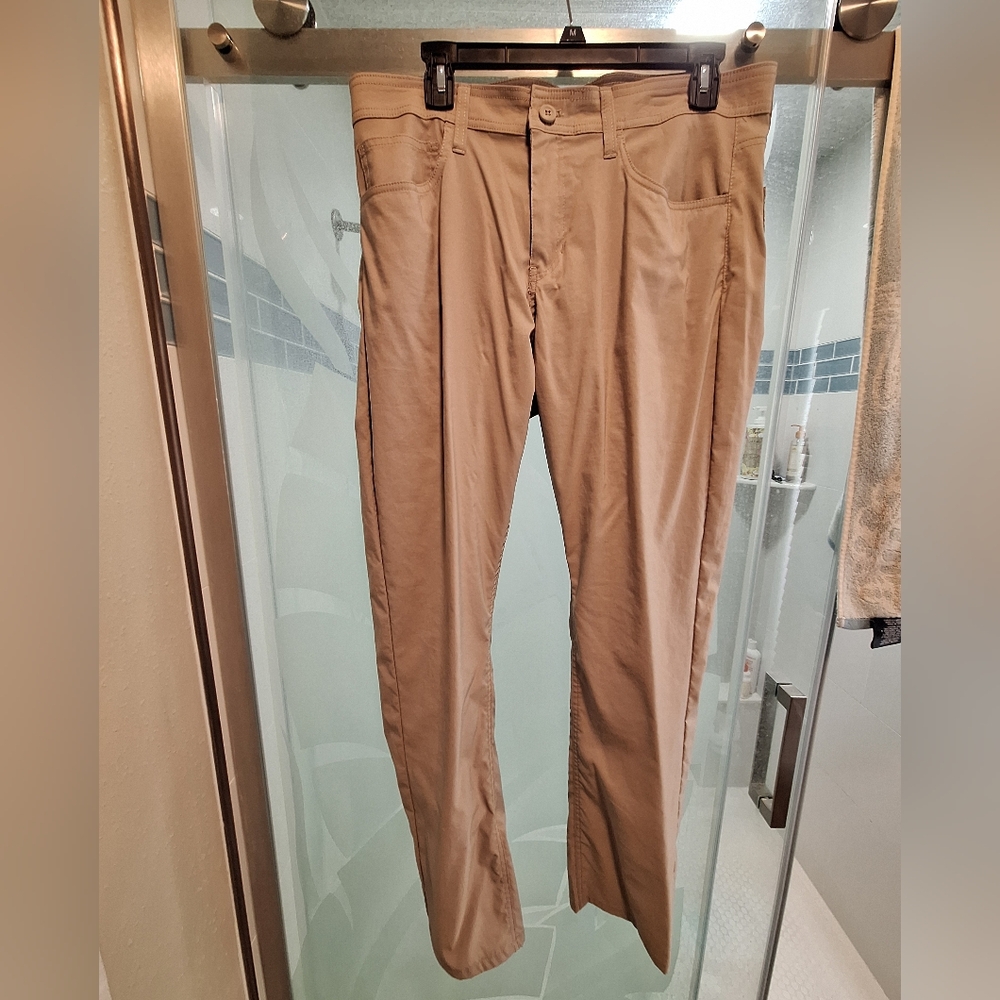 Classic Khaki Straight-Leg Pants For Men